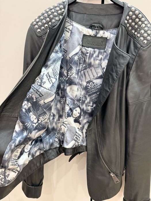 Кожаная куртка женская