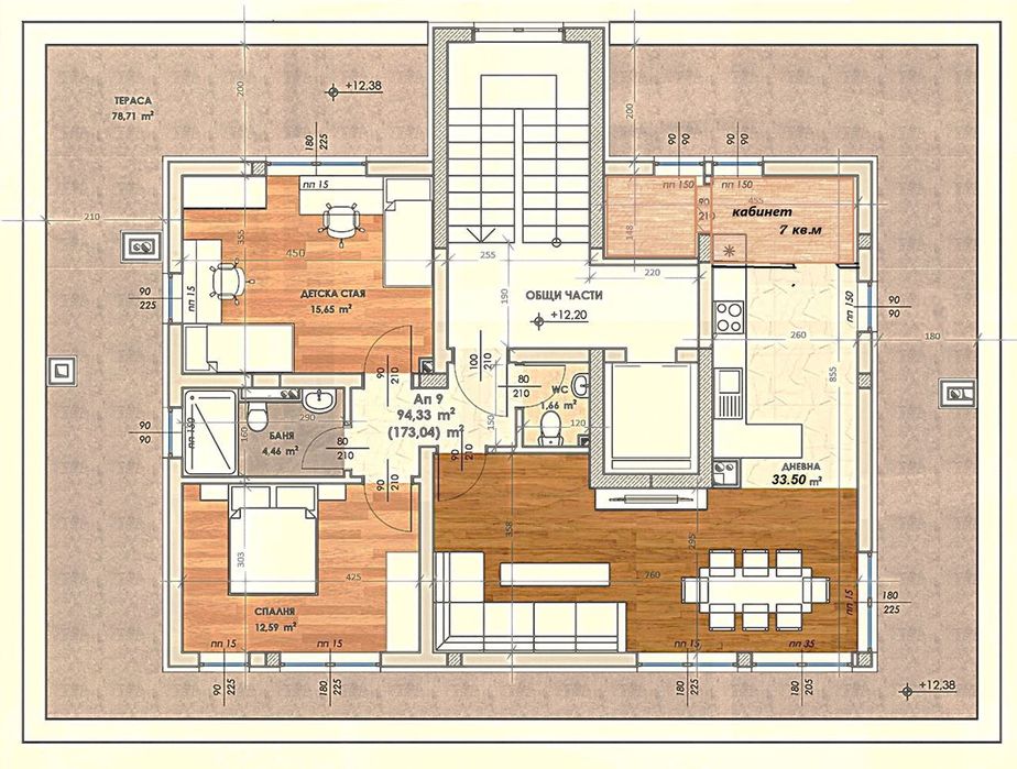 Продава се Четиристаен апартамент в Пловдив, Коматевски възел - 200 кв.м за 1320 €/кв.м - Снимка #2