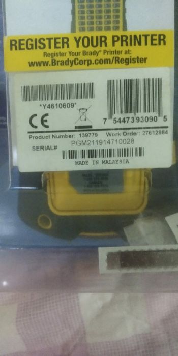 Картридж Vell M21 винил,черный на желтом brady dymo vell lenta принтер
