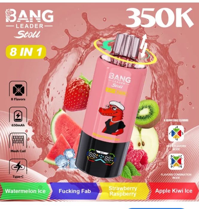 NOU! Bang Leader Stoll 350.000 Puffs 8 in 1 Reîncărcabil