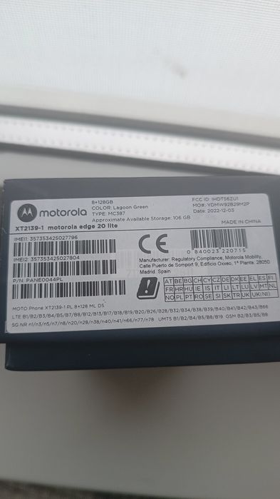 Vând tel.Motorola Edge 20 Lite (128Gb, 8Gb ram,5G)