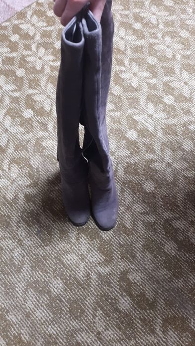 Ботфорты замшевые