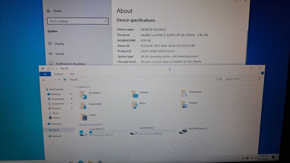 Laptop Dell Latitude E5540 – i5 Gen 4, 8GB RAM, HDD 1TB