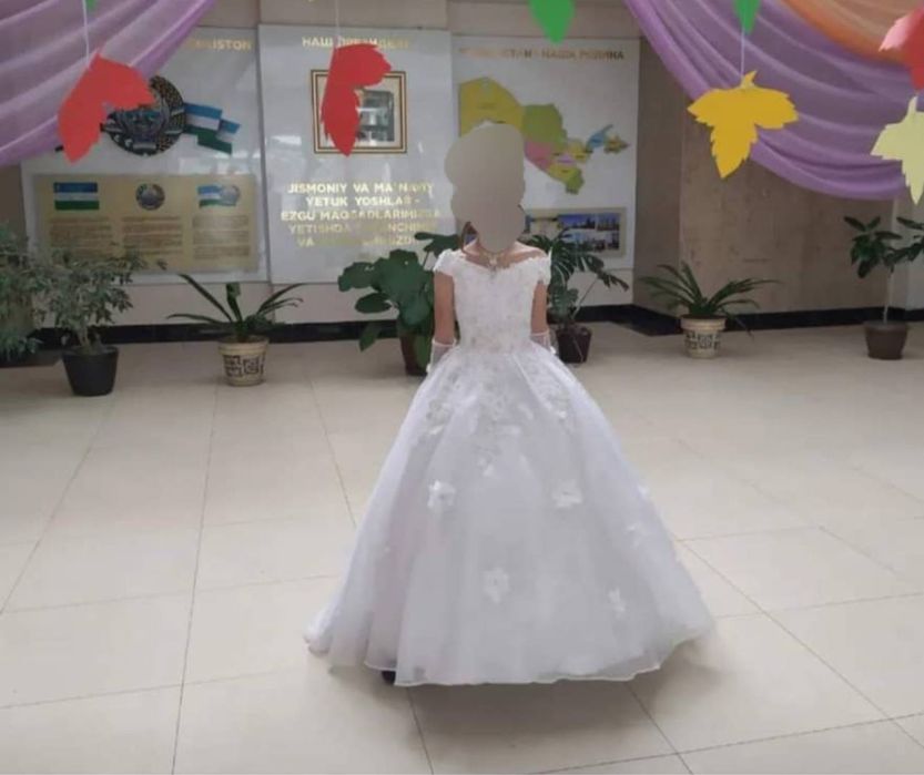 платье белое на выпускной, свадьбу, вечеринки