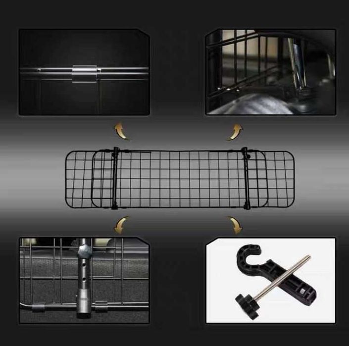 Нова Предпазна Преграда Решетка Мрежа за куче / кучета за кола * МЕТАЛ