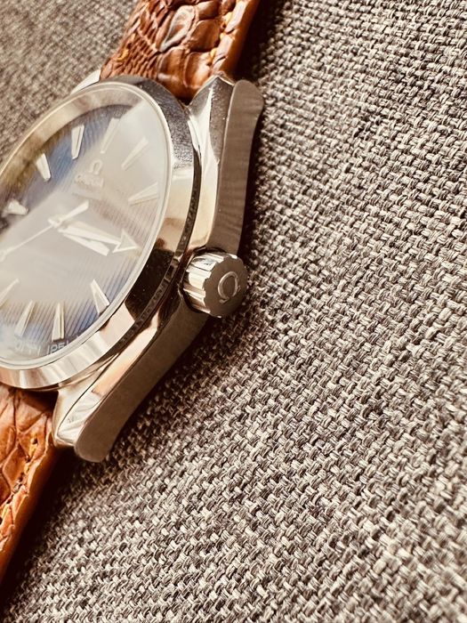 Omega Aqua Terra автоматичен мъжки часовник кожена кайшка