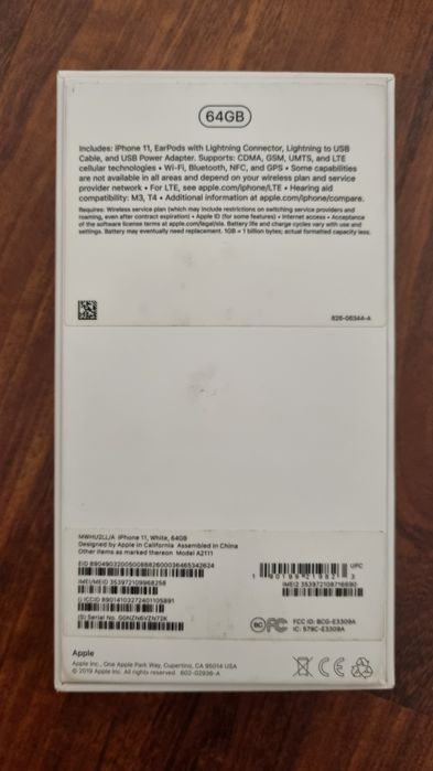 iPhone 11  белый  , 64GB  .