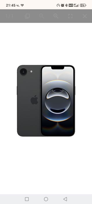 Запечатан Iphone 16e, 128gb, черен с гаранция