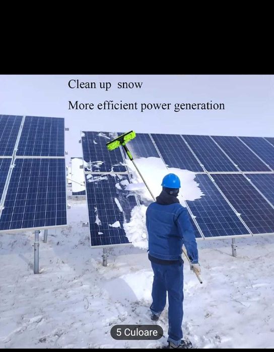 Stergator telescopic, microfibre, racleta cauciuc, extensibil, 4.3m