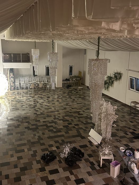 Vand Candelabru sticla semi crystal
