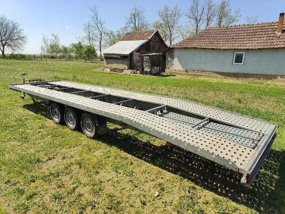 Trailer platforma șlep Blyss 3 axe 3500 kg 8 metri