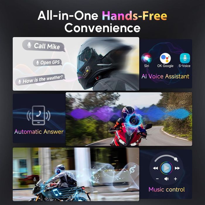 Căști Bluetooth Moman RS-H4P cu microfon pentru cască