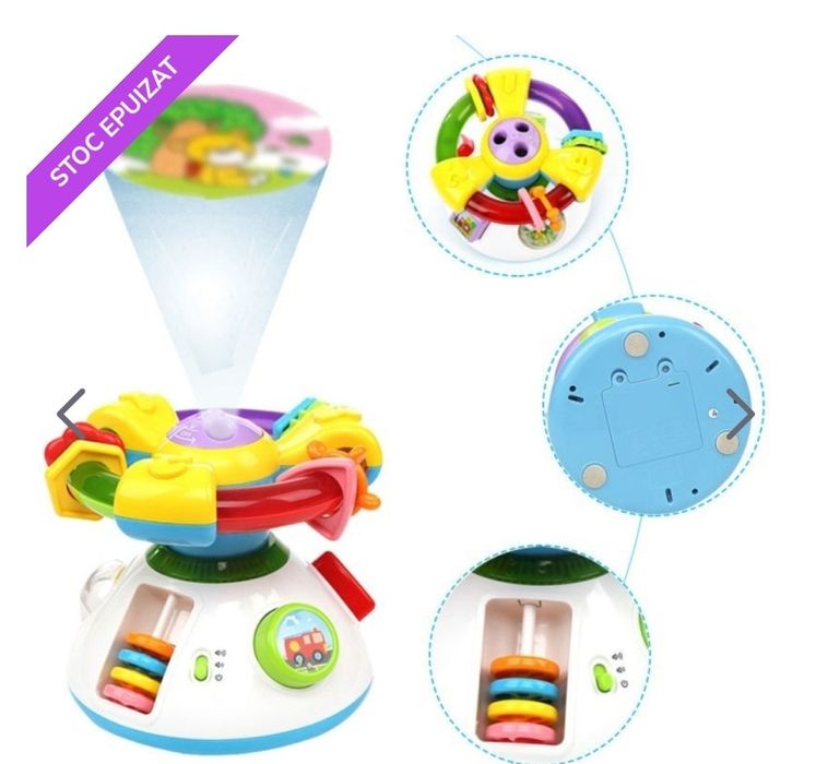 Centru de activitati cu proiector 2in1 lumini si sunete

Folosit, arat