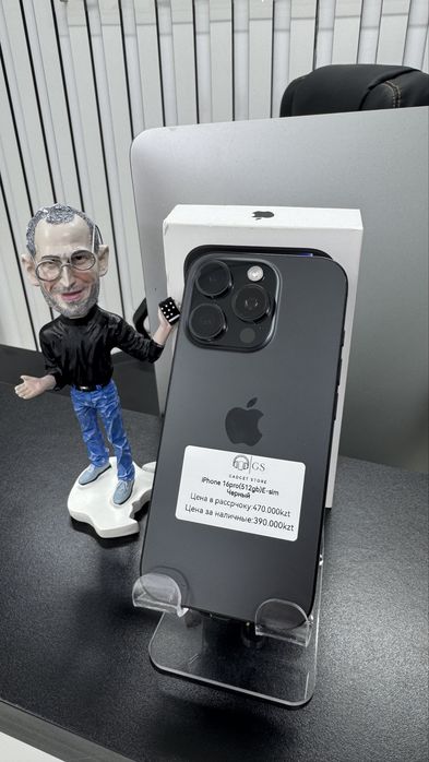 Iphone 16pro(512)black E-sim айфон 16про(512) Павлодар