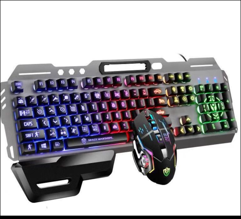 Kit Gaming Tastatura Mecanica si Mouse cu Fir