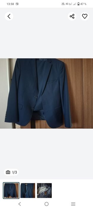 Новый Костюм синего цвета