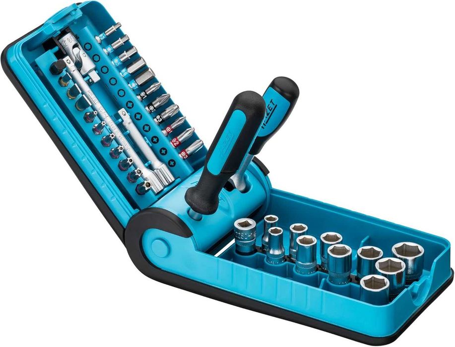 Set de scule, HAZET, 1/4", 38 bucati, Negru/Albastru