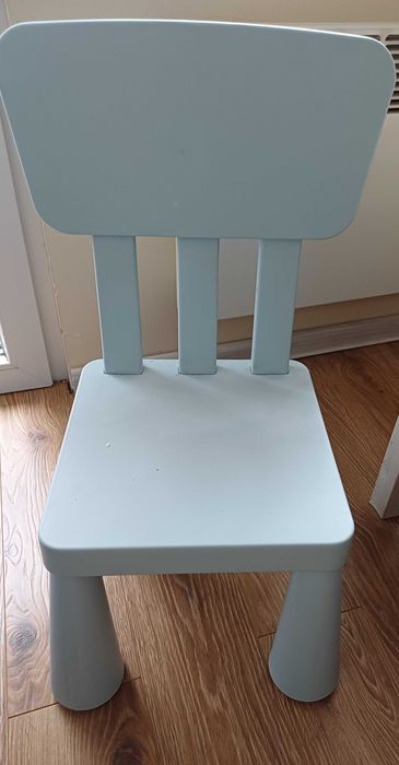 Детски син стол от Икеа mammut