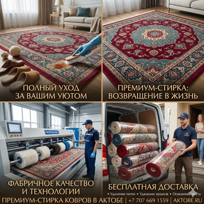 Стирка ковров Актобе