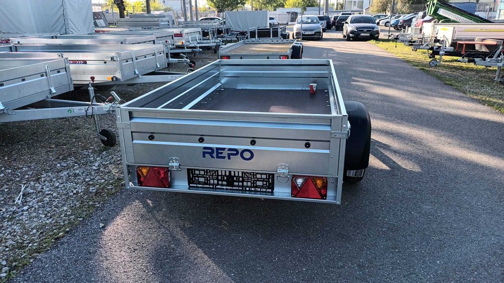 Remorca 235x124 cm, cu a axa sau cu 2 axe, 750 kg. Oferta de sezon
