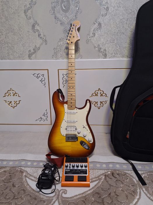Продаётся электрогитара Fender Squier Stratocaster.