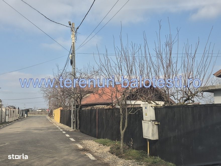 Lot Balotesti,vecin Dn1 Bucuresti Ploiesti , utilitati+asfalt 60 metri