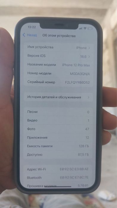 iPhone 12pro Max 128talik