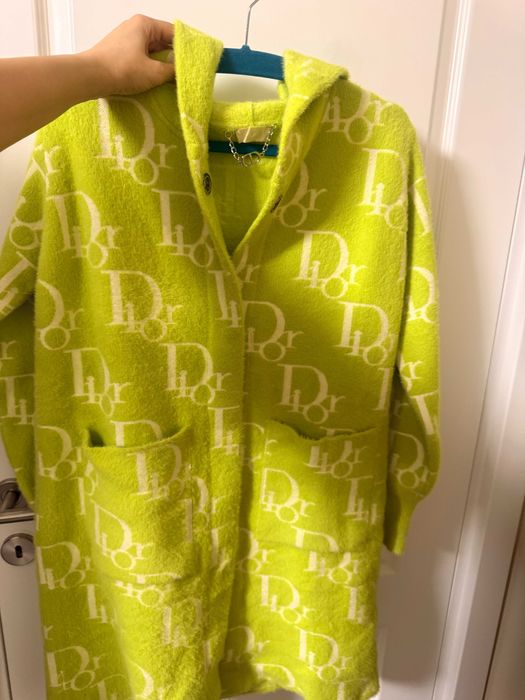 Cardigan Dior neon verde