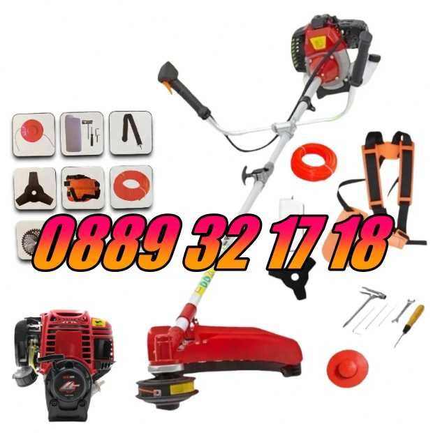 Четиритактов бензинов тример за трева 74 куб KraftMaster, храсторез