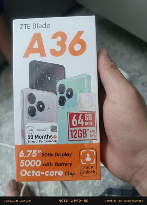 Новый смартфон  ZTE Blade A36