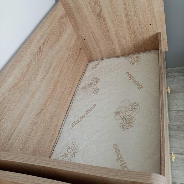 Детска дървена кошара + матрак