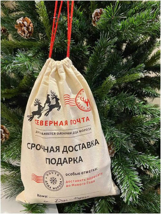 Акция! Подарочный мешок Северная почта