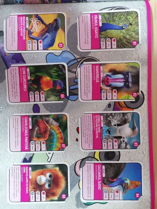 Album Expeditie 2 cu 96 cartonase + 96 cartonase Editia 1 + Boxa zoo