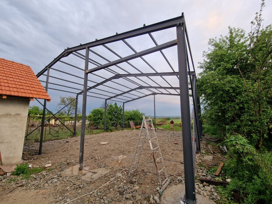 Structura 10X30 ferme si stâlpi pret bomba