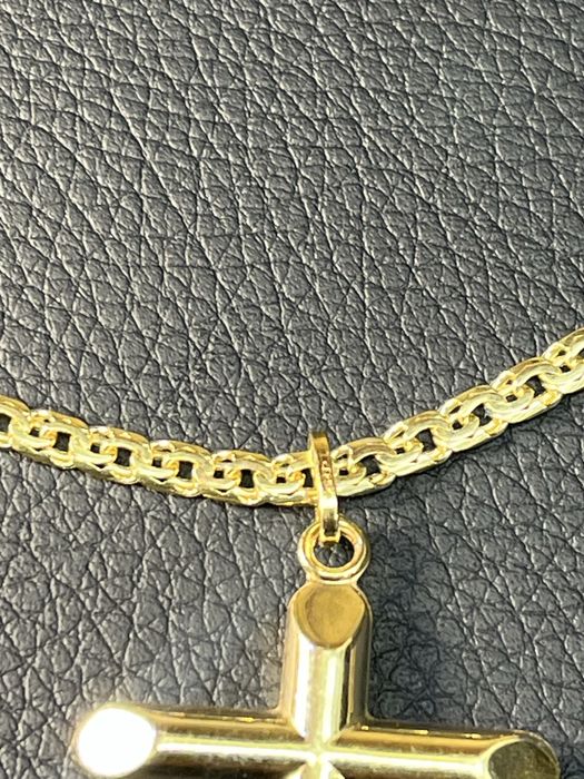 Златен Ланец кръст синджир krast ланче 14 к 585 gold zlato lanec lance