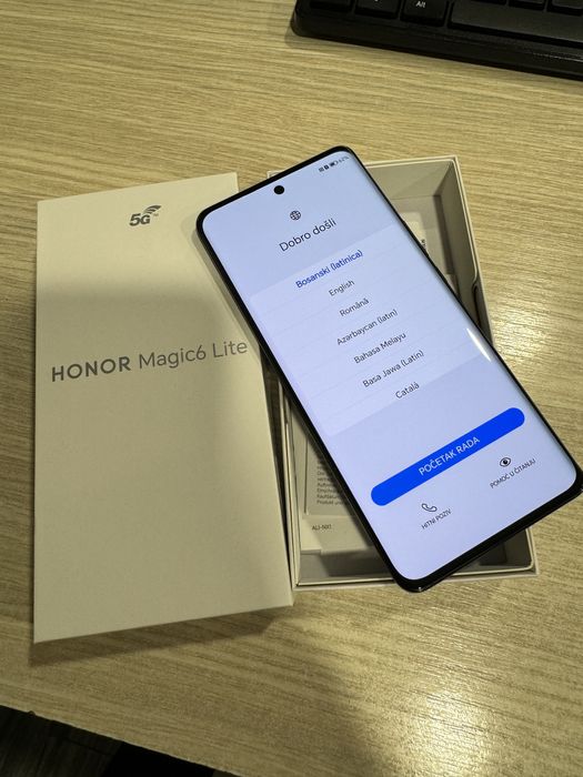 Honor Magic 6 Lite 256GB, 8GB RAM 5G Midnight Black, ca NOU!!!