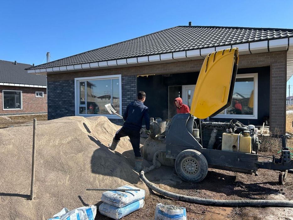 Стяжка полусухая!