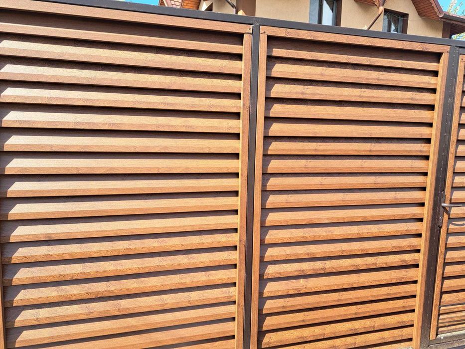 Gard metalic jaluzea | Suruburi ascunse | Piatra Neamt | Model 2026 |