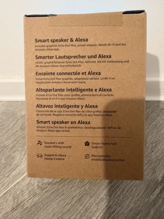 boxa amazon echo dot max sigilata