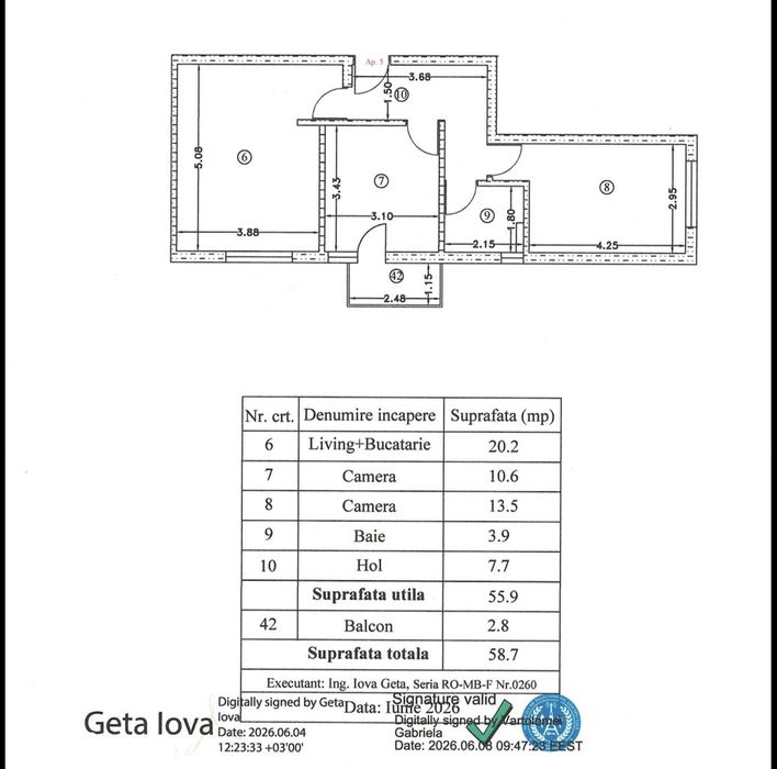 Apartament 3 camere de vanzare | Loc de parcare inclus | Bloc nou 2026