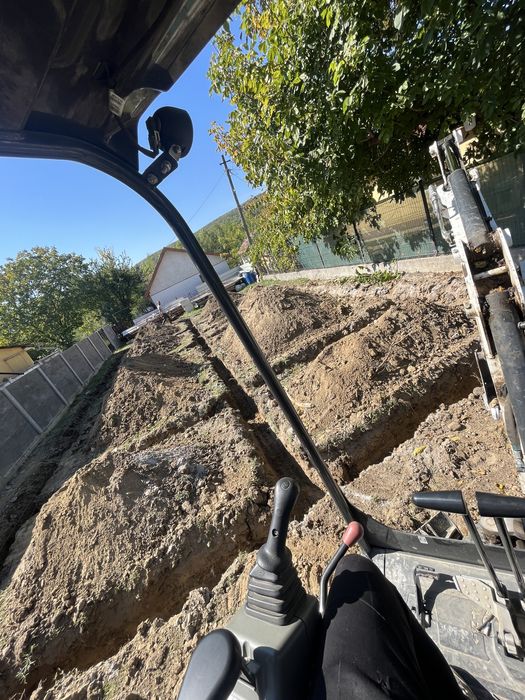 Miniexcavator-fundații, bransamente apă/gaze/canal, debarasare moloz