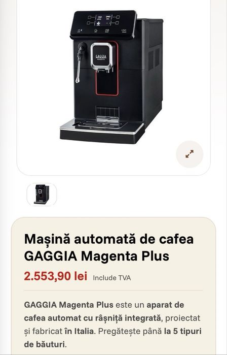 Masina automata de cafea Gaggia