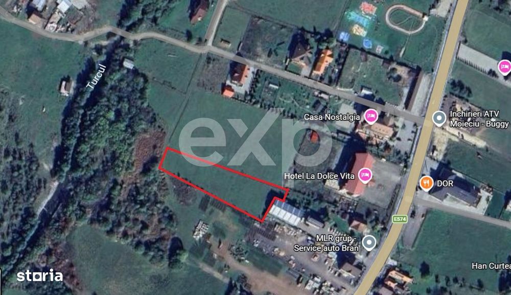 Teren intravilan 513 mp – zona Bran | 3 loturi disponibile | 20.520