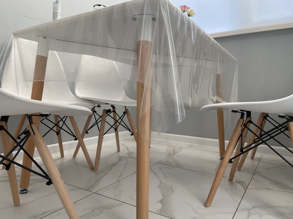 Обеденный стол и 6 стульев в скандинавском стиле (Eames)