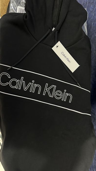 Толстовка худи Calvin Klein logo hoodie. p-L.