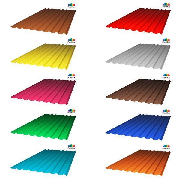 Прозрачный шифер, кровля (профлист из поликарбоната) 1,15*2м 0,9мм