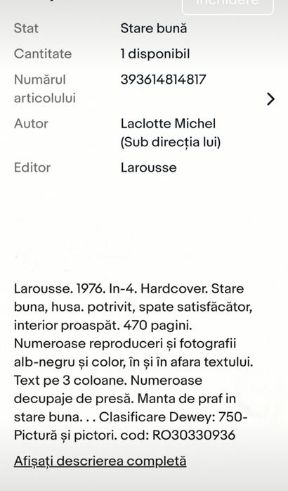 Larousse des grands peintres - Michell Laclotte
