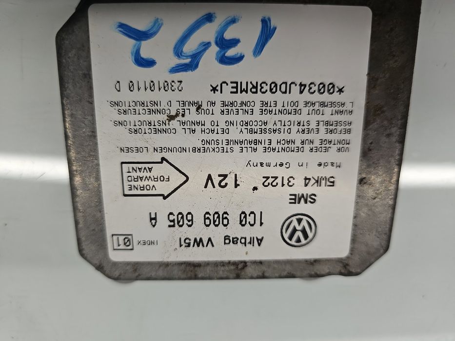 Calculator airbag Volkswagen Golf 4 (1J1) [Fabr 1997-2004] 1C0909605A