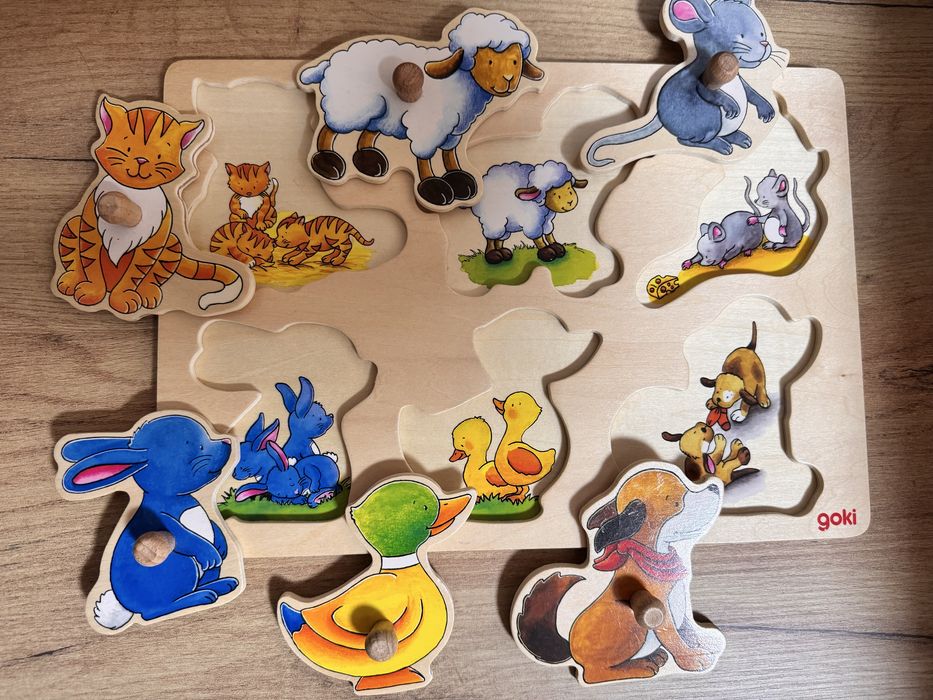 Дървени пъзели Goki и други
