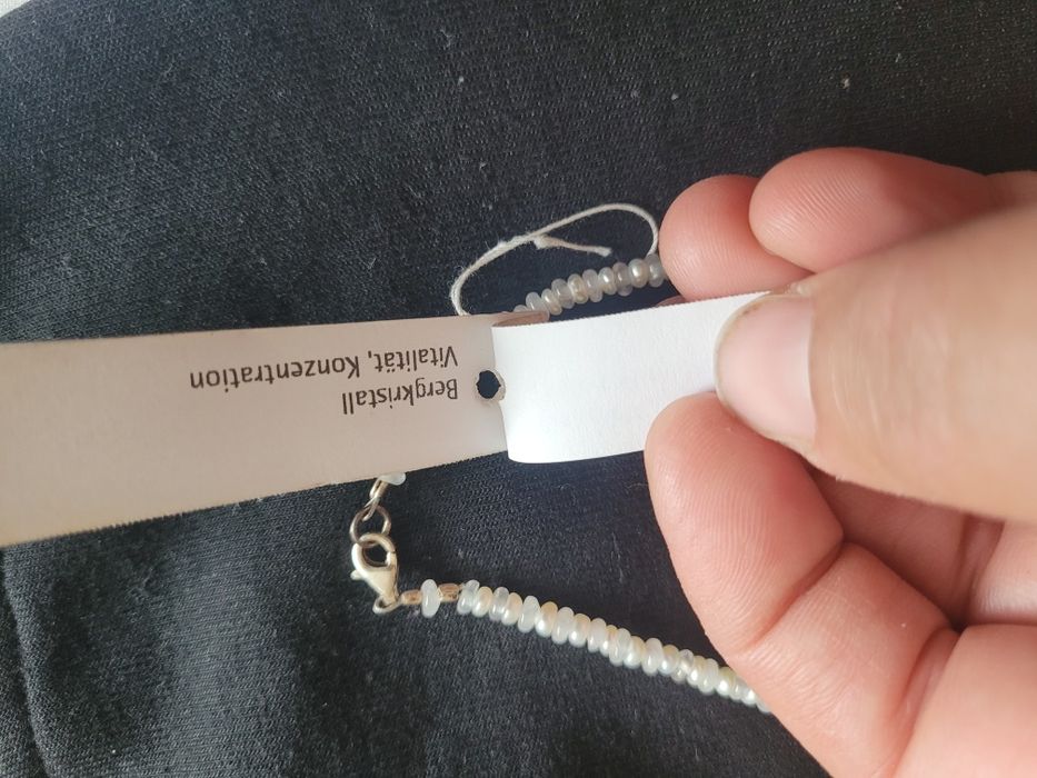 Колие с естествени кристали